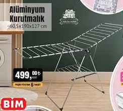 ALÜMİNYUM KURUTMALIK ~60,5X190X127 CM